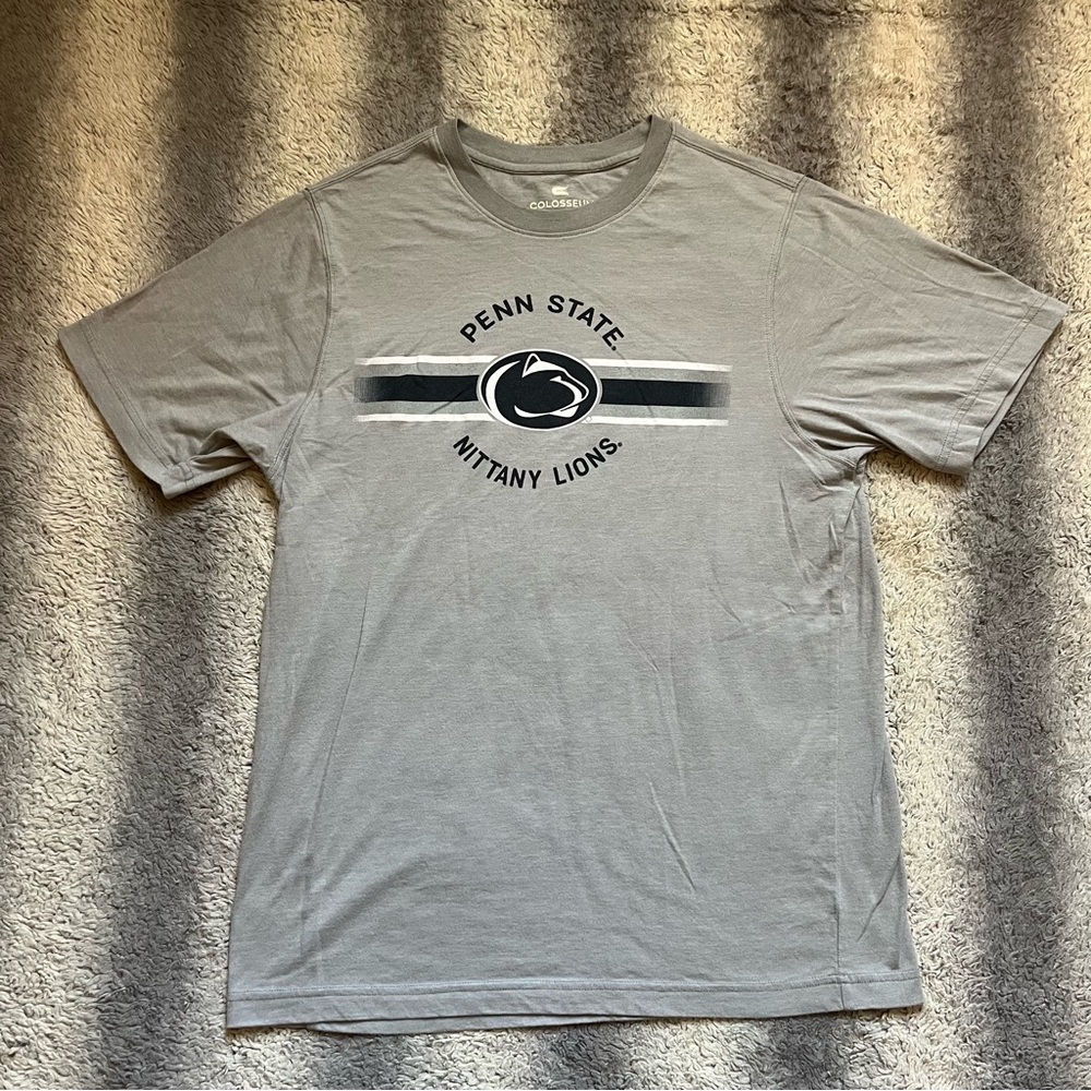 Colosseum Gray Penn State University Nittany Lions Tee Shirt Men’s Medium
